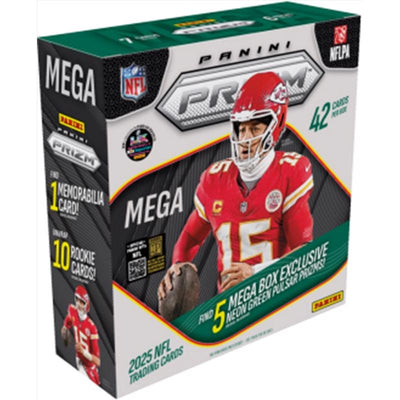 Panini 2025 Prizm Football Mega Box Trading Cards