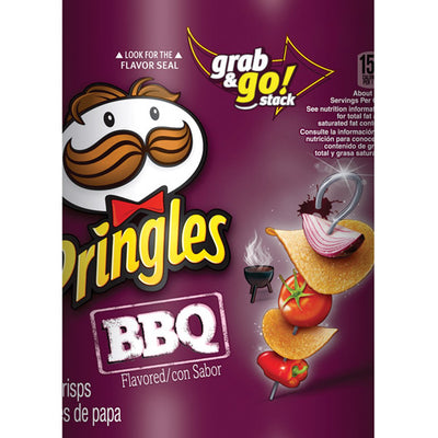Pringles BBQ Potato Crisps 5.5 oz Can