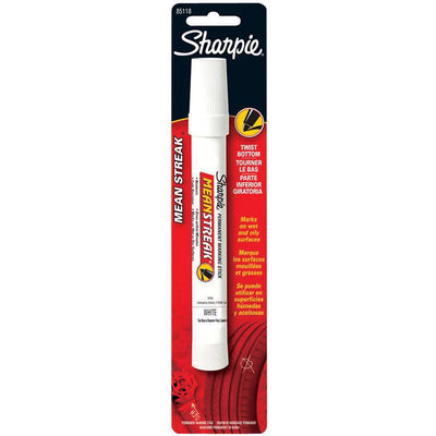 Sharpie Mean Streak White Bold Tip Permanent Marking Stick