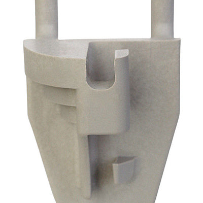 1 in. Beige Plastic Peg Hook Back 100 pk