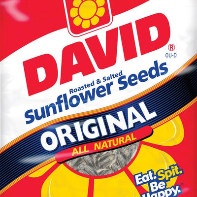 David Original Roasted Salted Sunflower Seeds 5.25 oz Pegged