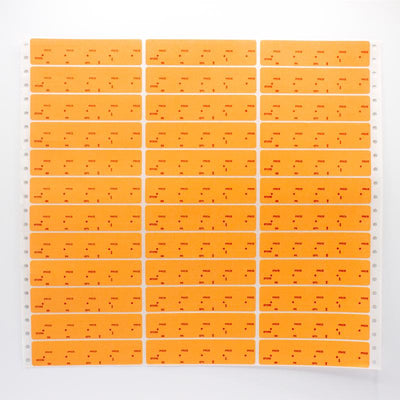 Miscellaneous Labels Adhesive Backed Orange Label