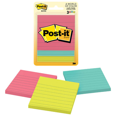 Post-it 3 in. W X 3 in. L Assorted Sticky Notes 3 pad