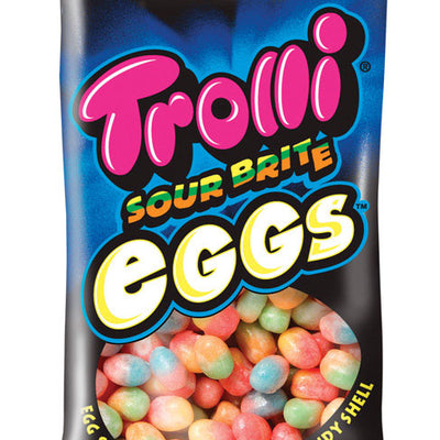 Trolli Sour Brite Eggs Sour Gummi Candy 4 oz