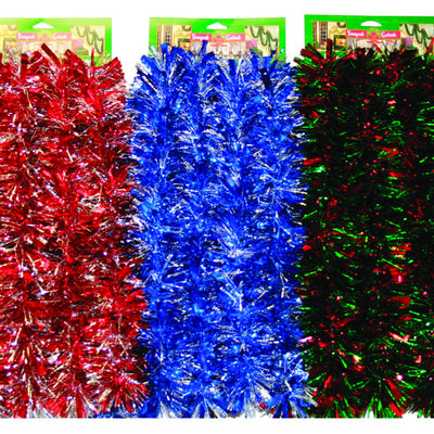 FC Young 12 ft. L Wide Tinsel Christmas Garland