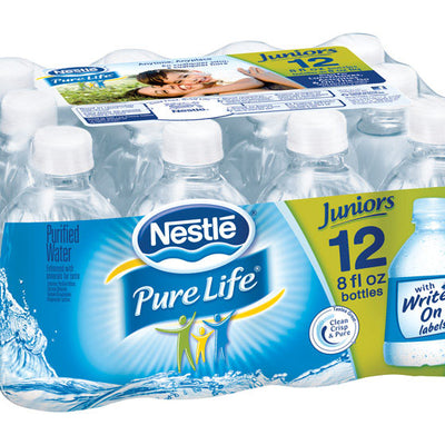 Nestle Waters Pure Life Bottled Water 8 oz 12 pk