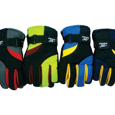 Diamond Visions One Size Fits Most Polyester Kids Assorted Ski Gloves