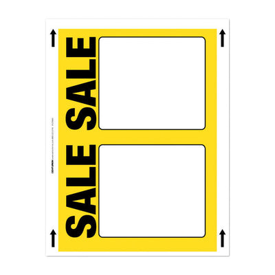5.5 in. H X 7 in. W Office Supplies/Stationary Sign 100 each