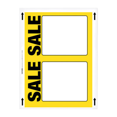 5.5 in. H X 7 in. W Office Supplies/Stationary Sign 25 each