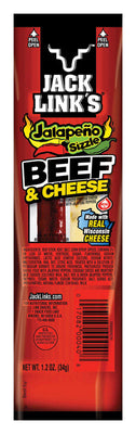Jack Link's Jalapeno Sizzle Beef Stick and Cheese 1.2 oz Bagged