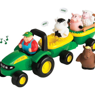 TOMY John Deere Toy Green/Yellow 5 pc