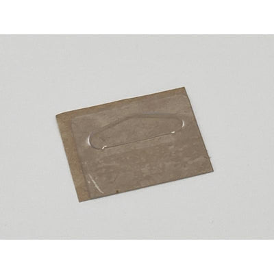 1.625 in. H X 0.015 W X 1.125 L Clear Clip On Repair Tabs