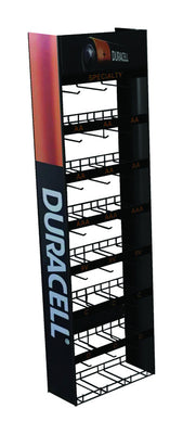 56 in. H X 15 in. W X 13 in. D Black Metal Wing Panel Rack
