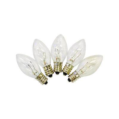 Holiday Bright Lights Incandescent C7 Clear 25 ct Replacement Christmas Light Bulbs 1 ft.