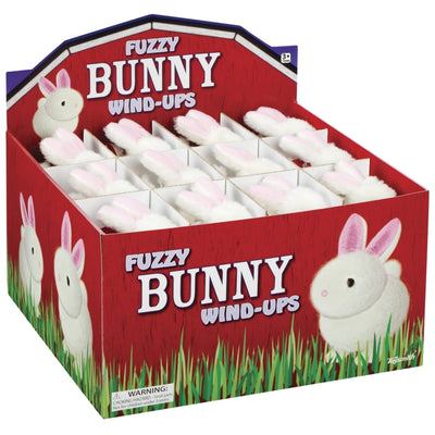 Toysmith Bunny Wind Up Rabbit White/Pink