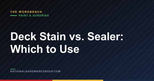 Deck Stain vs. Sealer: Which to Use