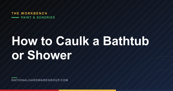 How to Caulk a Bathtub or Shower
