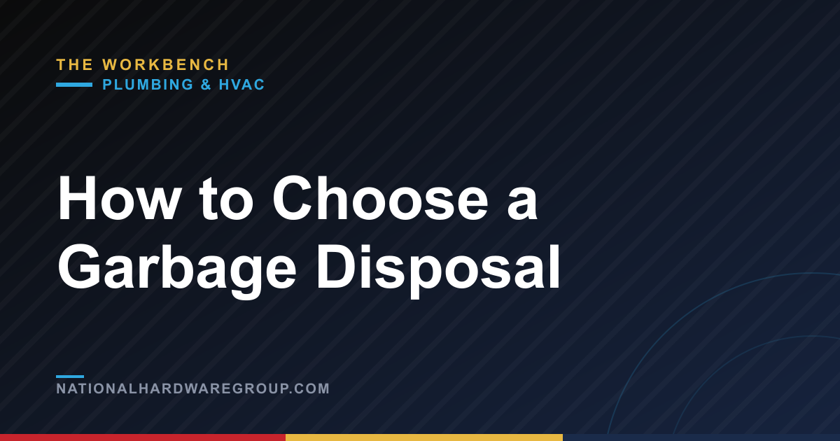 How to Choose a Garbage Disposal