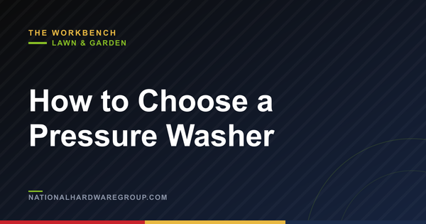 How to Choose a Pressure Washer