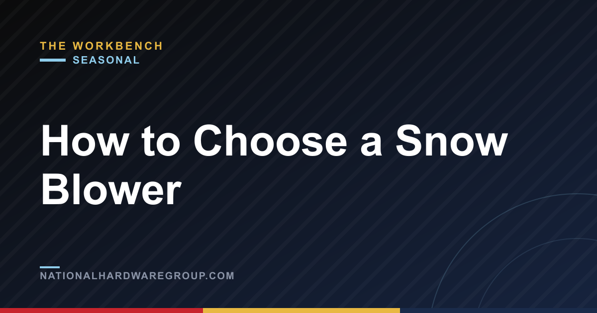 How to Choose a Snow Blower