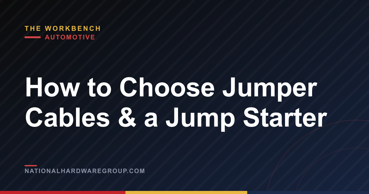 How to Choose Jumper Cables & a Jump Starter
