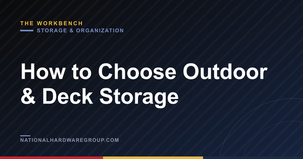 How to Choose Outdoor & Deck Storage