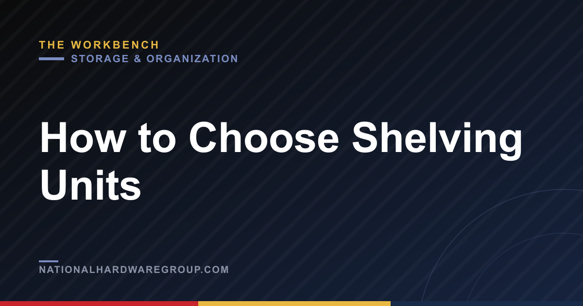 How to Choose Shelving Units