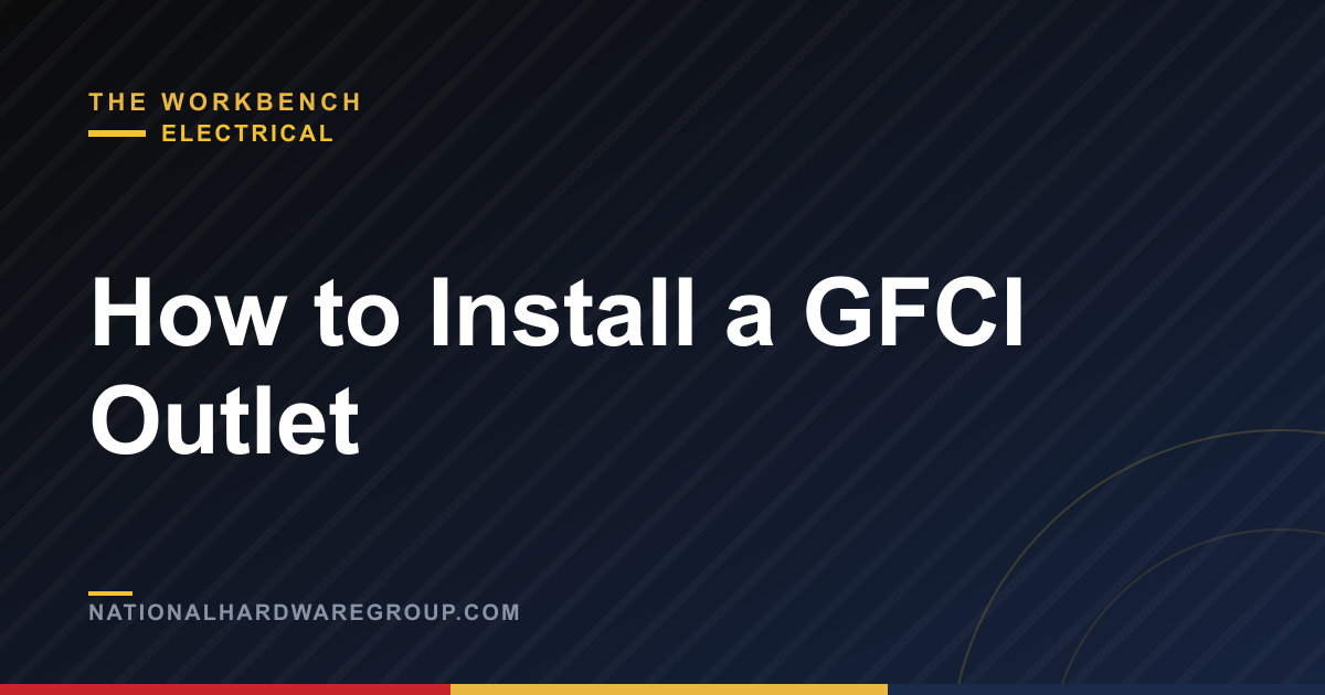 How to Install a GFCI Outlet