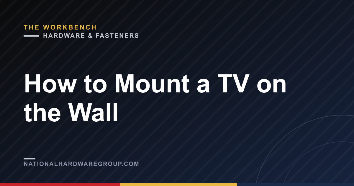 How to Mount a TV on the Wall