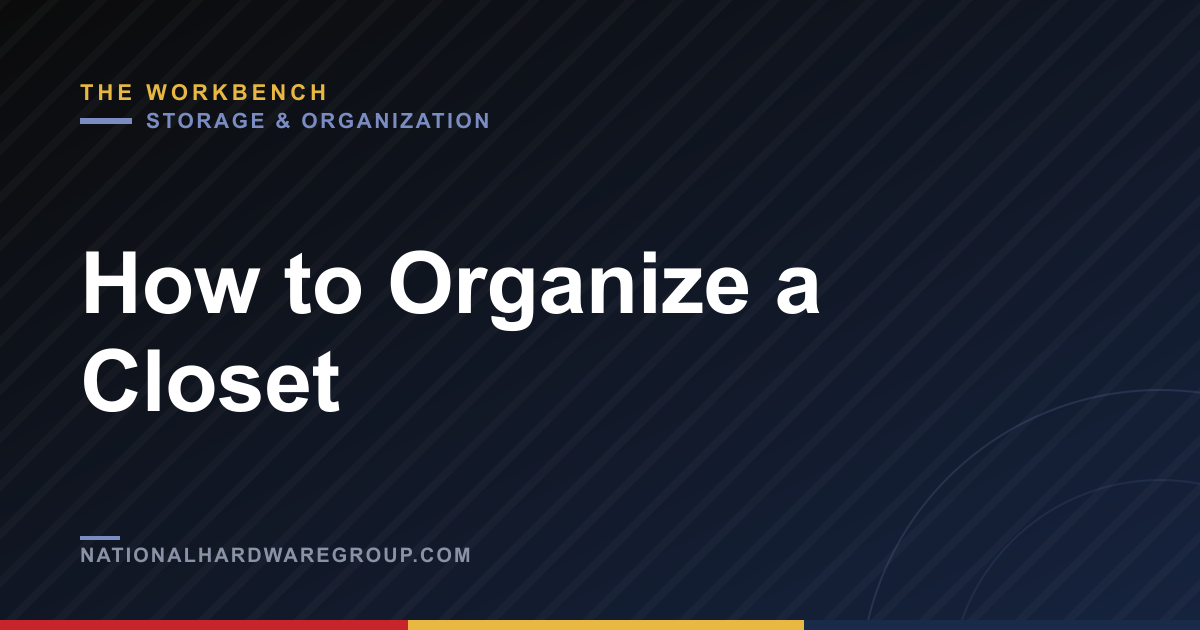 How to Organize a Closet