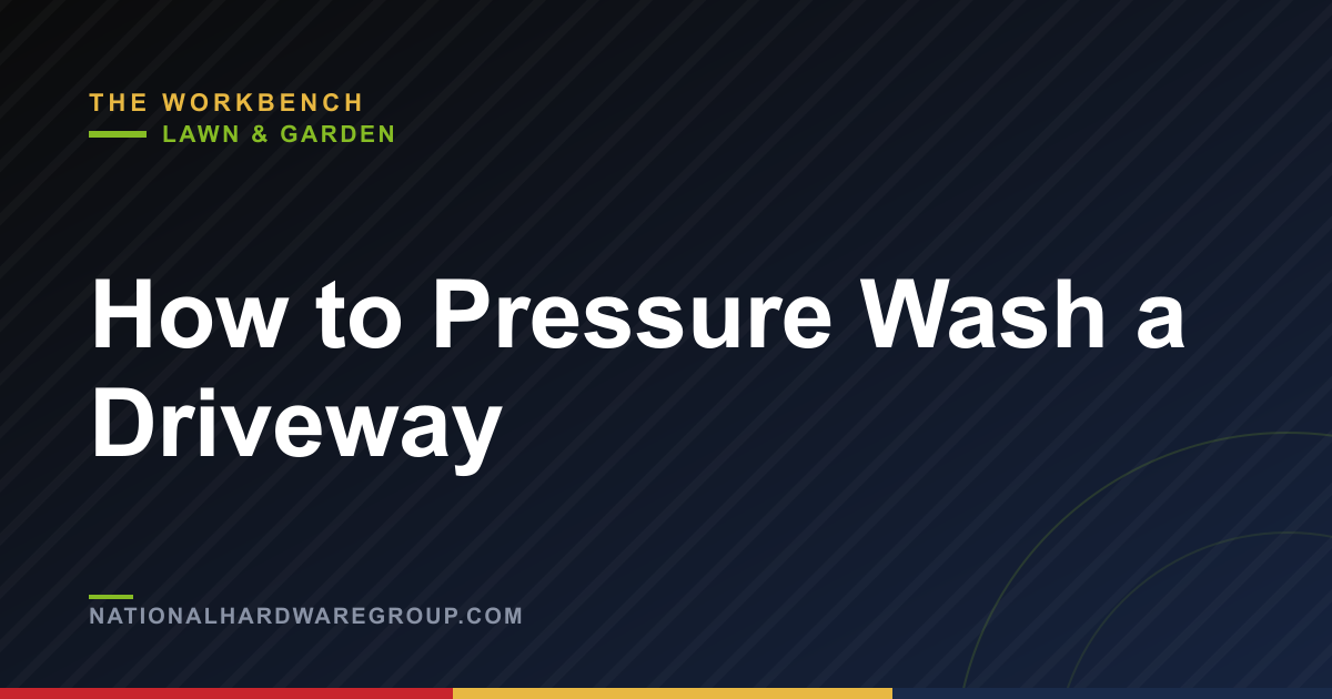 How to Pressure Wash a Driveway