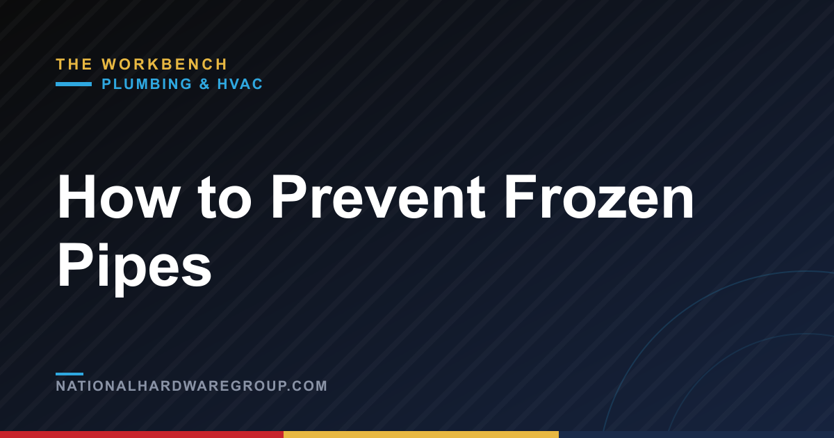 How to Prevent Frozen Pipes