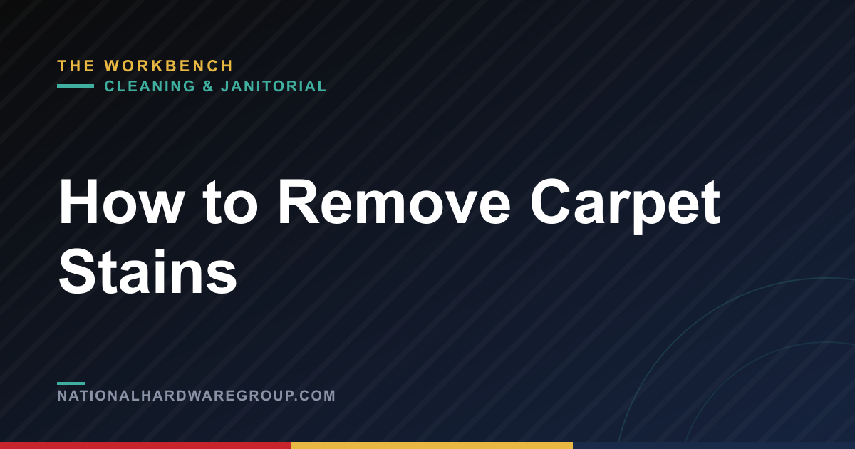 How to Remove Carpet Stains