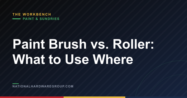 Paint Brush vs. Roller: What to Use Where