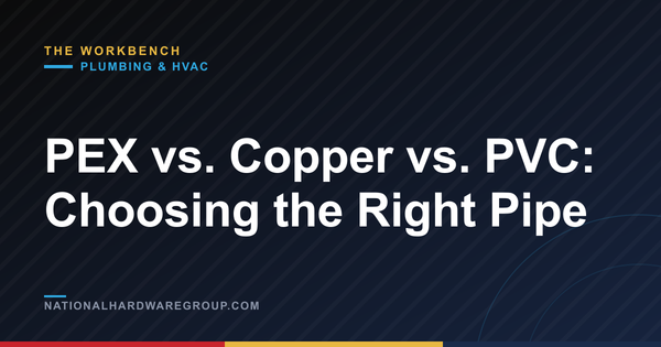 PEX vs. Copper vs. PVC: Choosing the Right Pipe