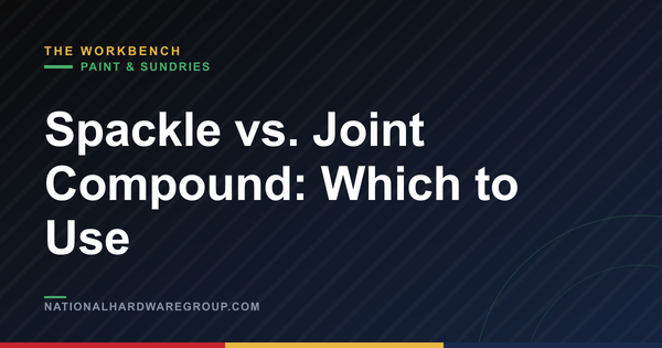 Spackle vs. Joint Compound: Which to Use