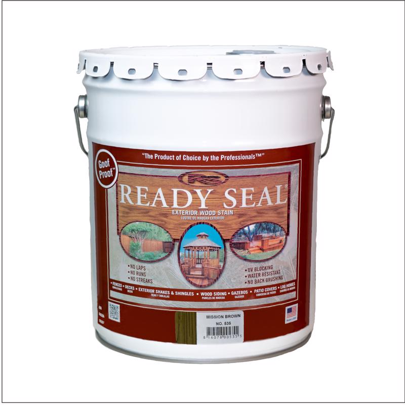 Ready Seal Goof Proof Semi-Transparent Flat Mission Brown Oil-Based Penetrating Wood Stain/Sealer 5