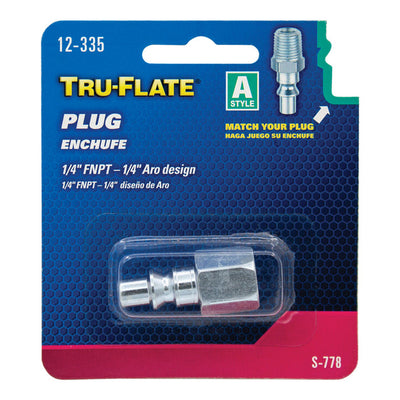 Tru-Flate Steel Air Plug 1/4 in. Female