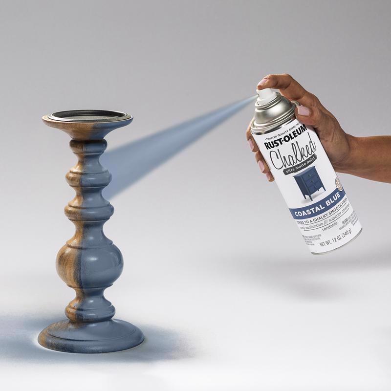 Rust-Oleum Chalked Matte Coastal Blue Chalky Finish Paint 12 oz