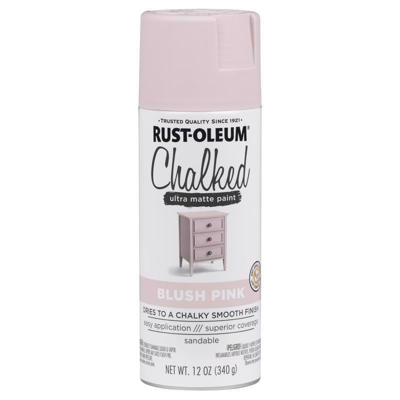 Rust-Oleum Chalked Matte Blush Pink Chalky Finish Paint 12 oz