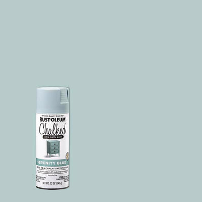 Rust-Oleum Chalked Matte Serenity Blue Chalky Finish Paint 12 oz
