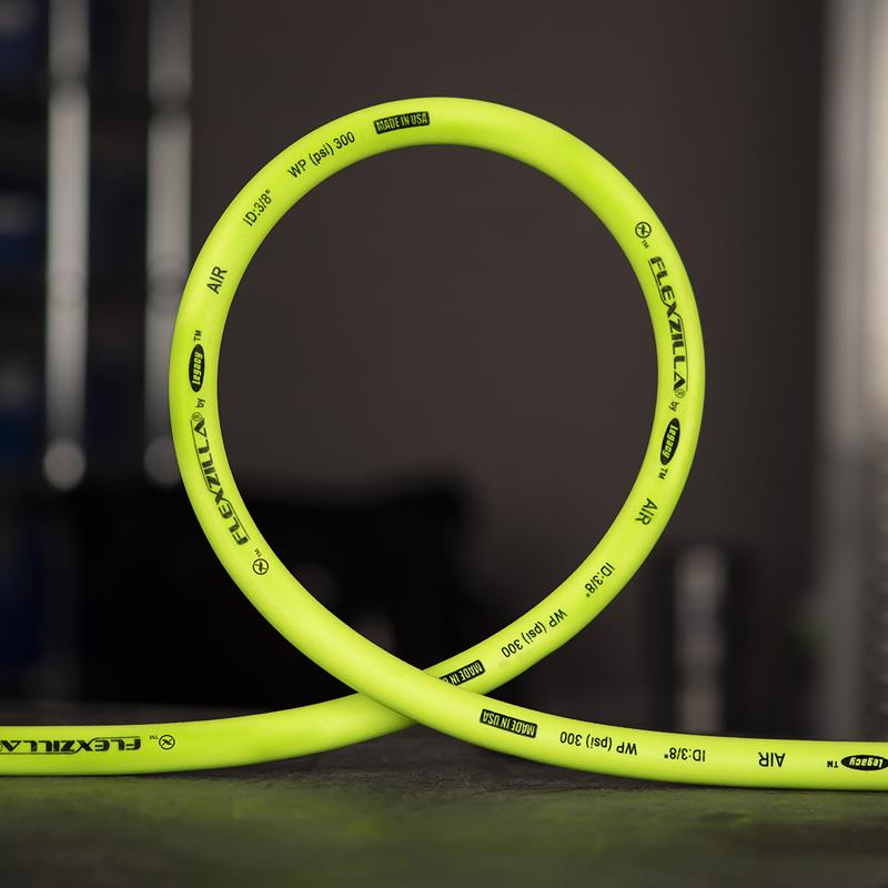 Legacy Flexzilla 25 ft. L X 3/8 in. D Hybrid Polymer Air Hose 300 psi Zilla Green