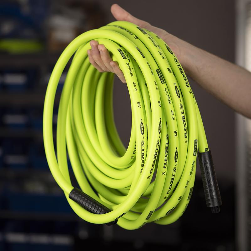 Legacy Flexzilla 25 ft. L X 3/8 in. D Hybrid Polymer Air Hose 300 psi Zilla Green