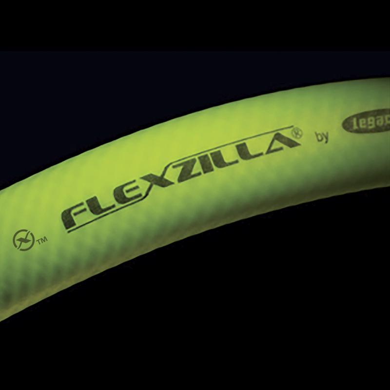 Legacy Flexzilla 6 ft. L X 3/8 in. D Hybrid Polymer Air Hose 300 psi Zilla Green