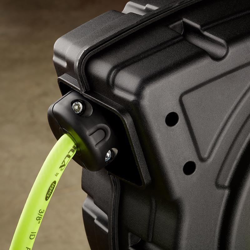 Legacy Flexzilla 50 ft. L X 3/8 in. D Hybrid Polymer Retractable Air Hose Reel 150 psi Zilla Green
