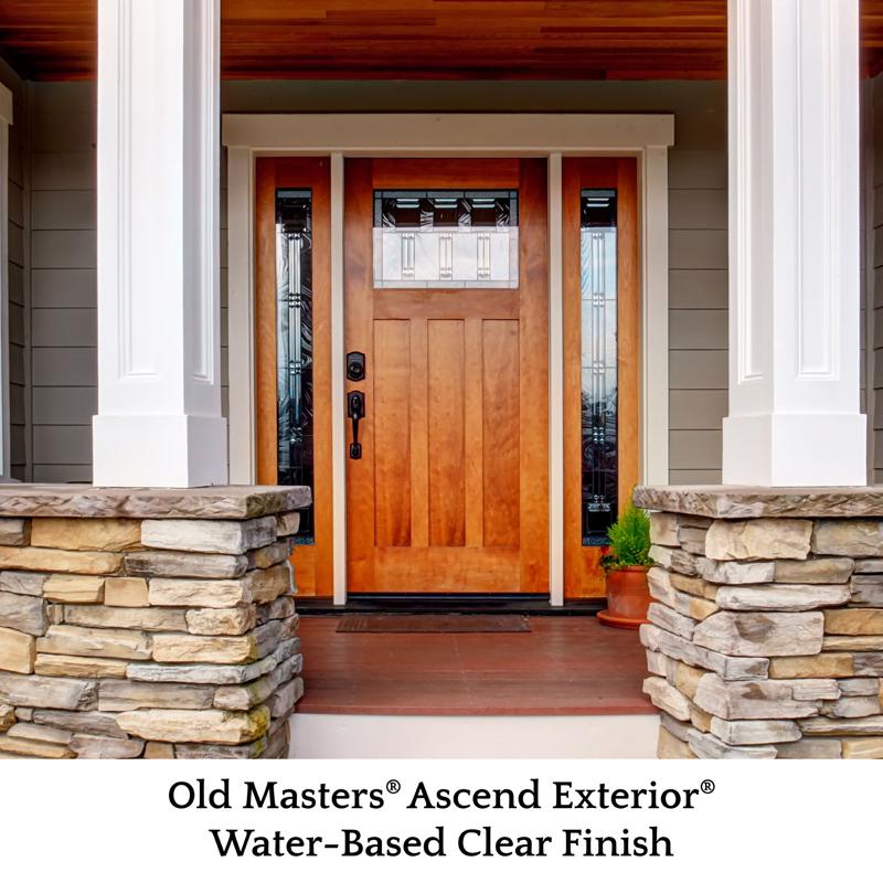 Old Masters Ascend Exterior Satin Clear Water-Based Finish 1 qt