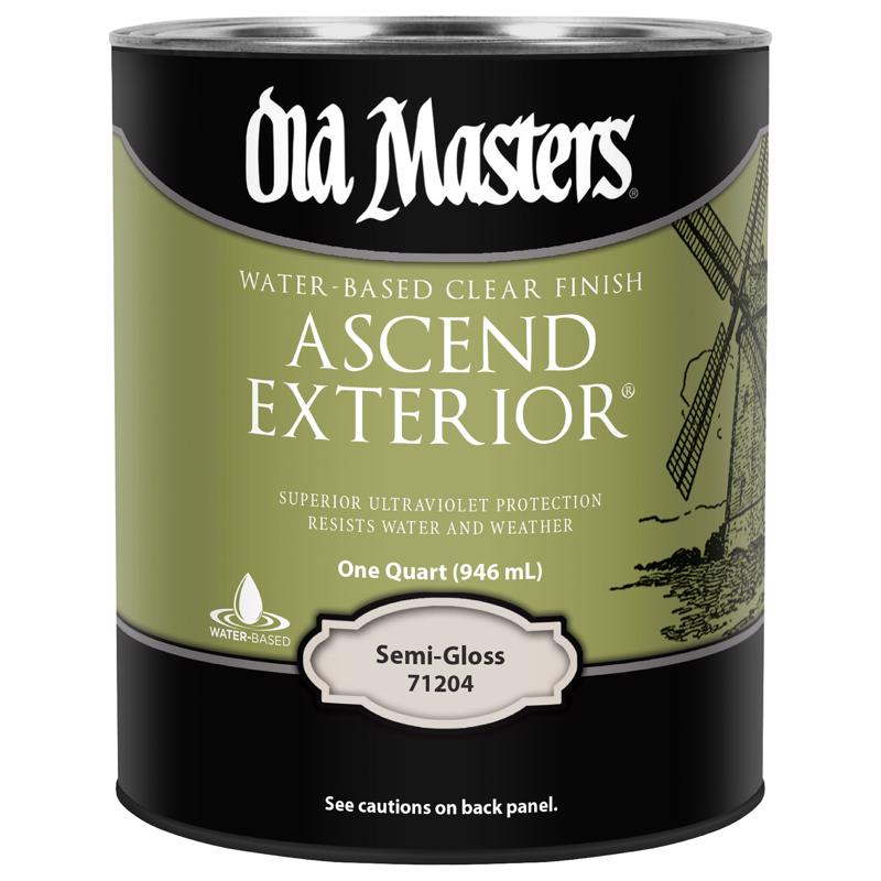 Old Masters Ascend Exterior Semi-Gloss Clear Water-Based Finish 1 qt