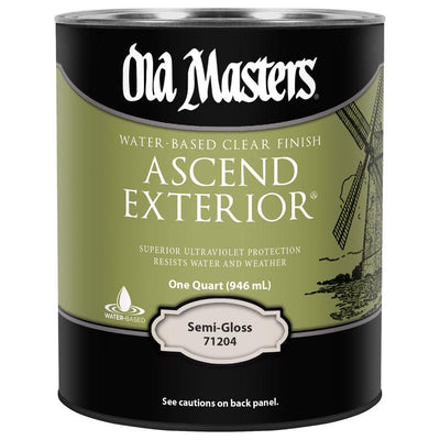 Old Masters Ascend Exterior Semi-Gloss Clear Water-Based Finish 1 qt
