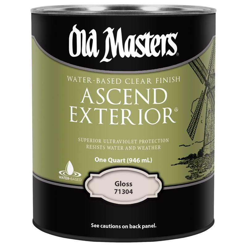 Old Masters Ascend Exterior Gloss Clear Water-Based Finish 1 qt