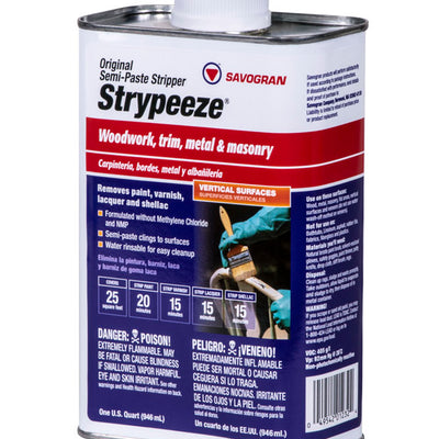 Savogran Strypeeze Paint and Varnish Remover 1 qt